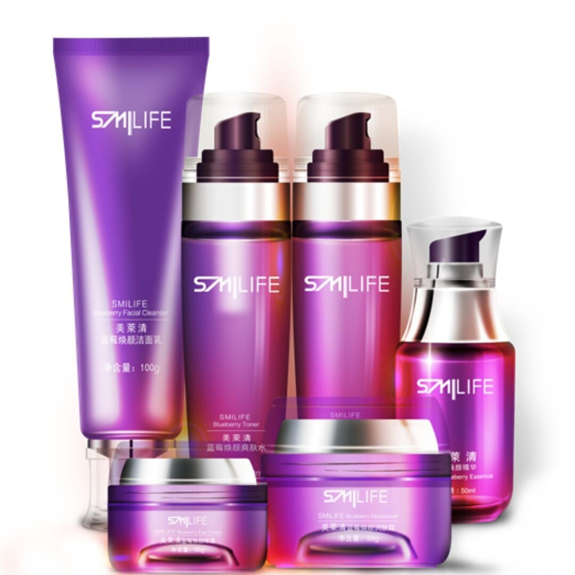 SMILIFE Blueberry Complete Routine – Pack de Rutina Facial Completa (6 pasos) - 1