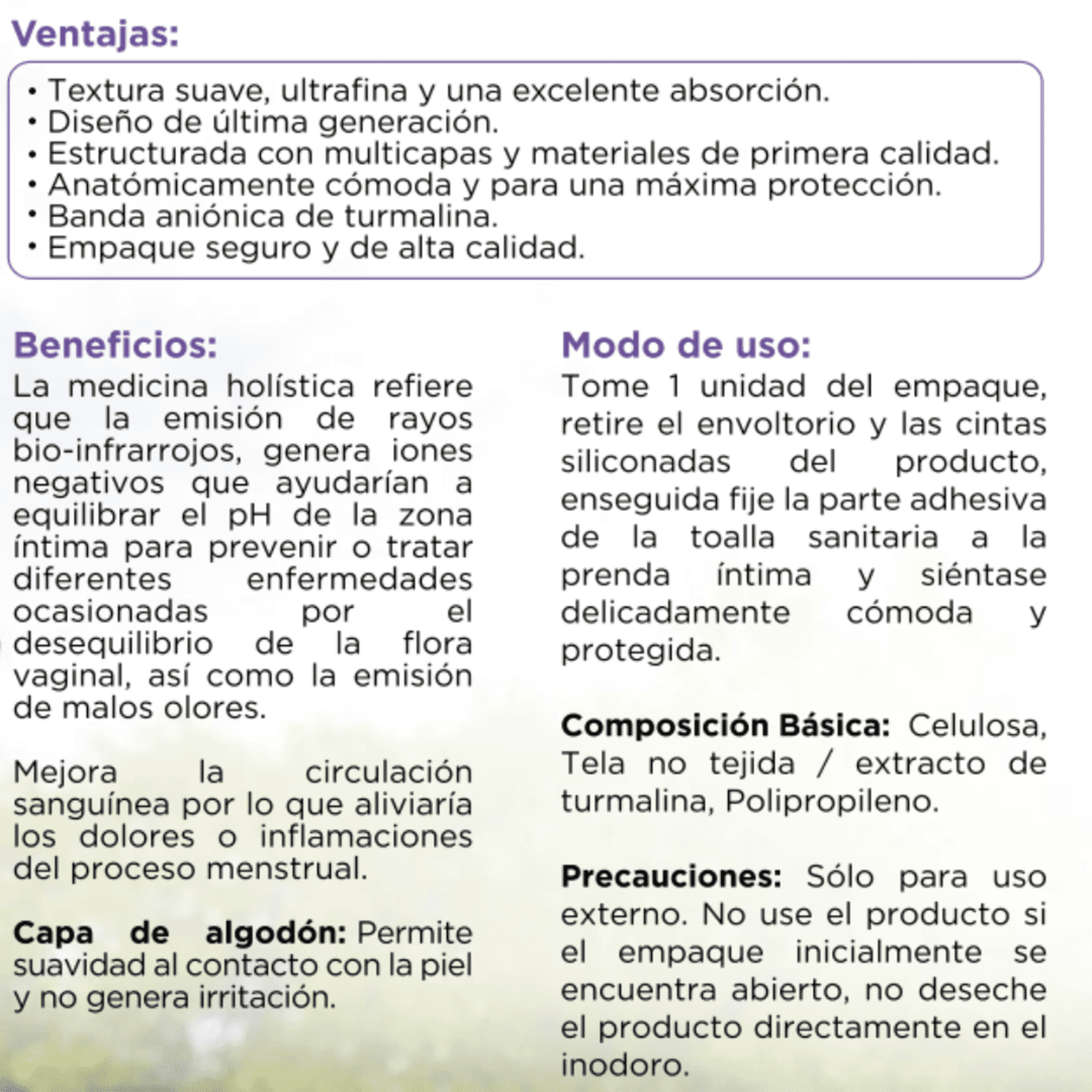 ENJOYABLE -- Compresa Nocturna con Turmalina - 2