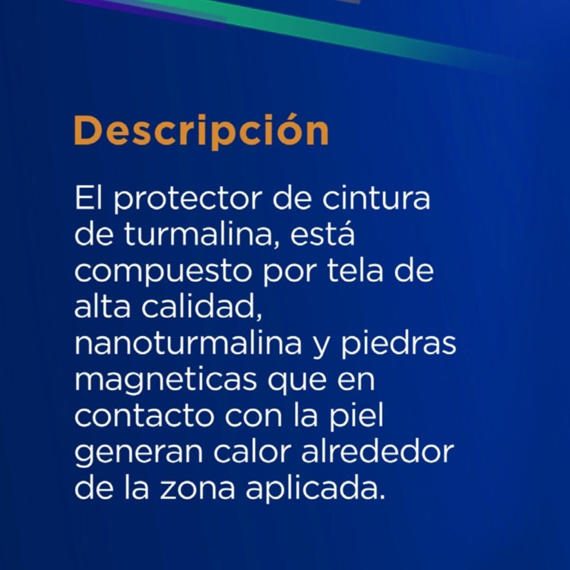 Protector de cintura de turmalina – HGW - 7