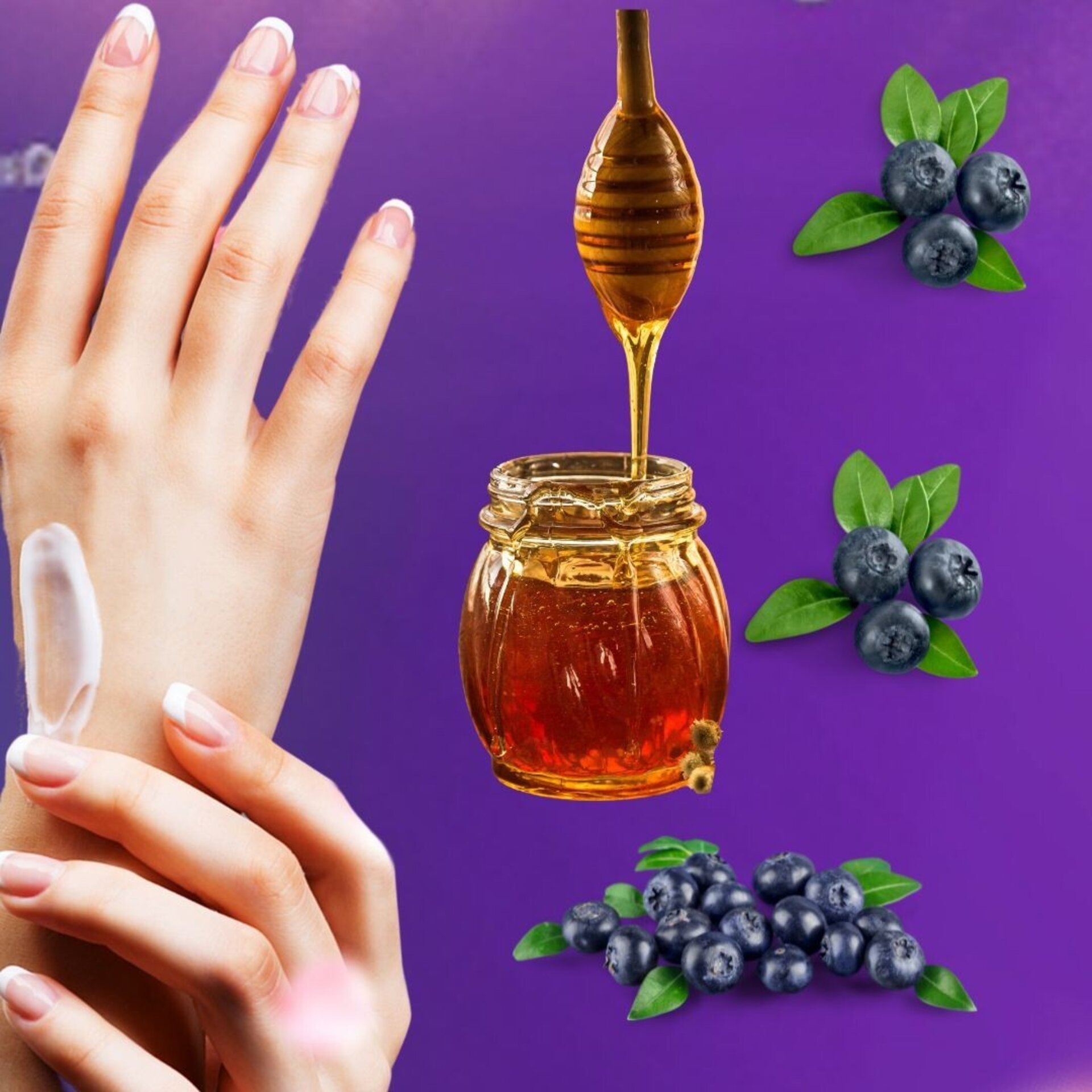 SMILIFE Blueberry Honey Hand Cream – Crema Humectante para Manos (80 g) - 5