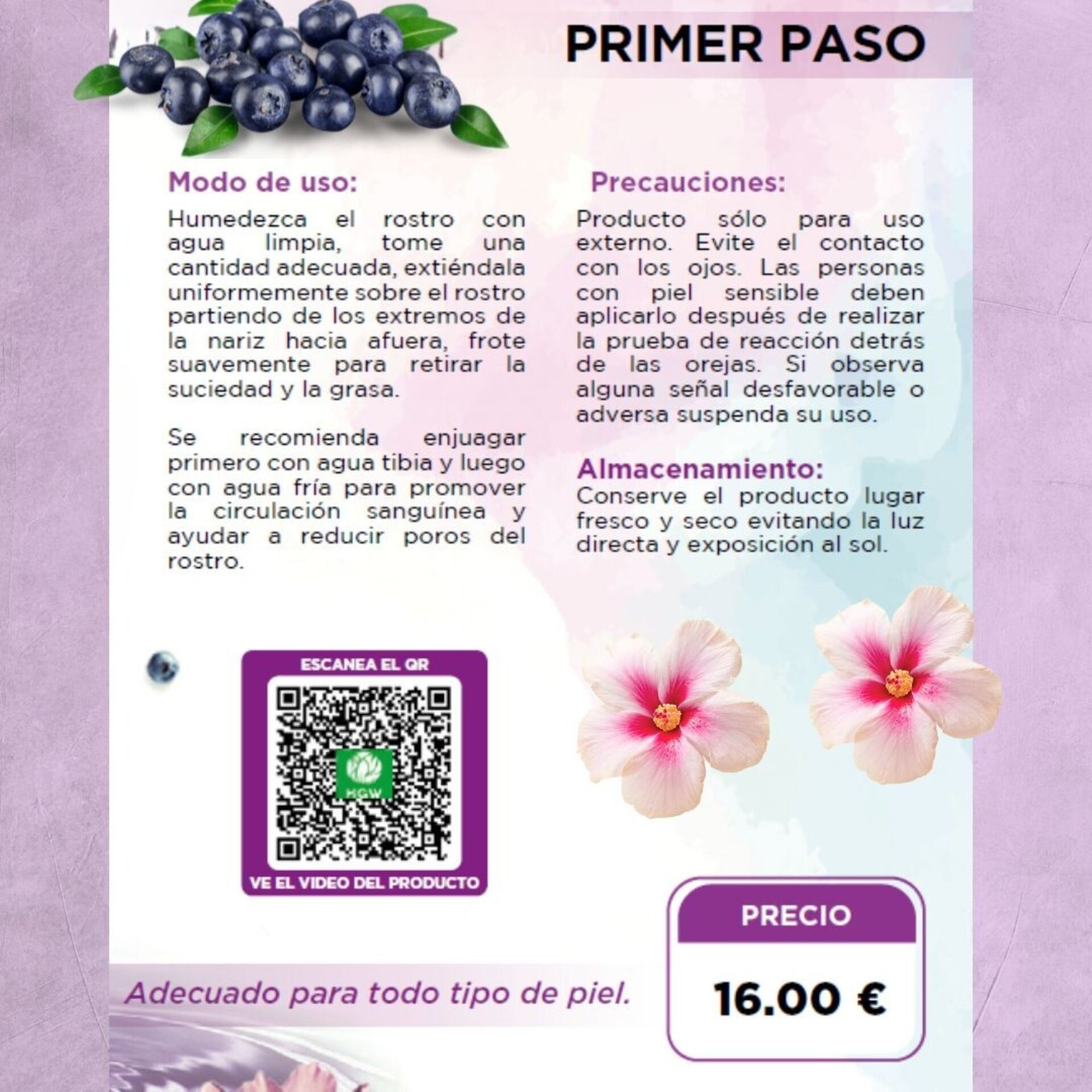 Blueberry Facial Cleanser – Limpiador Facial en Crema con Arándanos (100 g) - 3